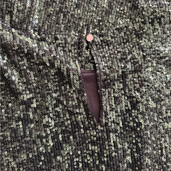 Cable & Gauge Green Sequin Short Sleeve Dress - Picture 6 of 11